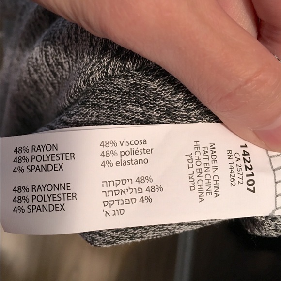 Dex gray long sleeve sweater dress - Picture 4 of 4